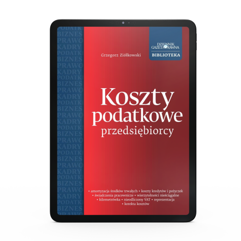 E-book Koszty podatkowe przedsiębiorcy E-księgarnia booktown.pl